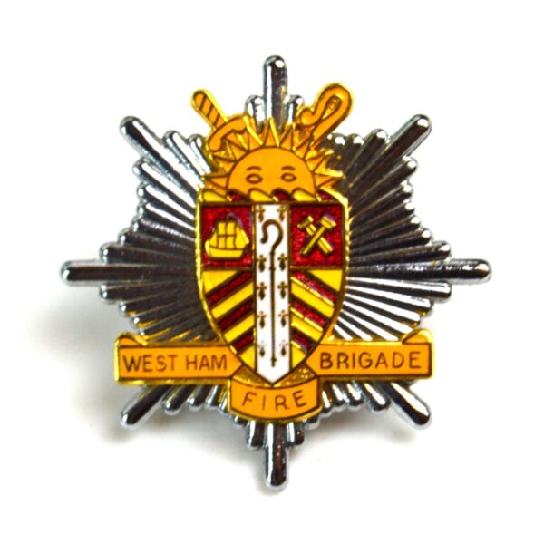 West Ham Fire Brigade Restrike Cap Badge