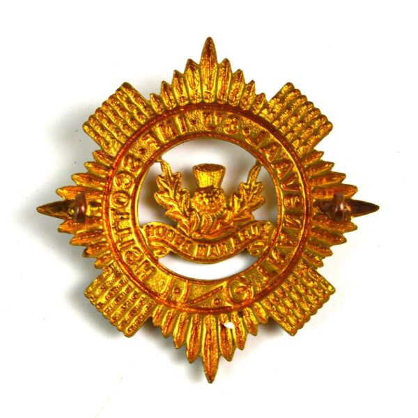 8th Infantry, Transvaal Scottish Gilt Glengarry Badge - Image 2