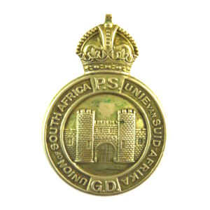 Union of South Africa Prison Service Cap Badge, King's Crown