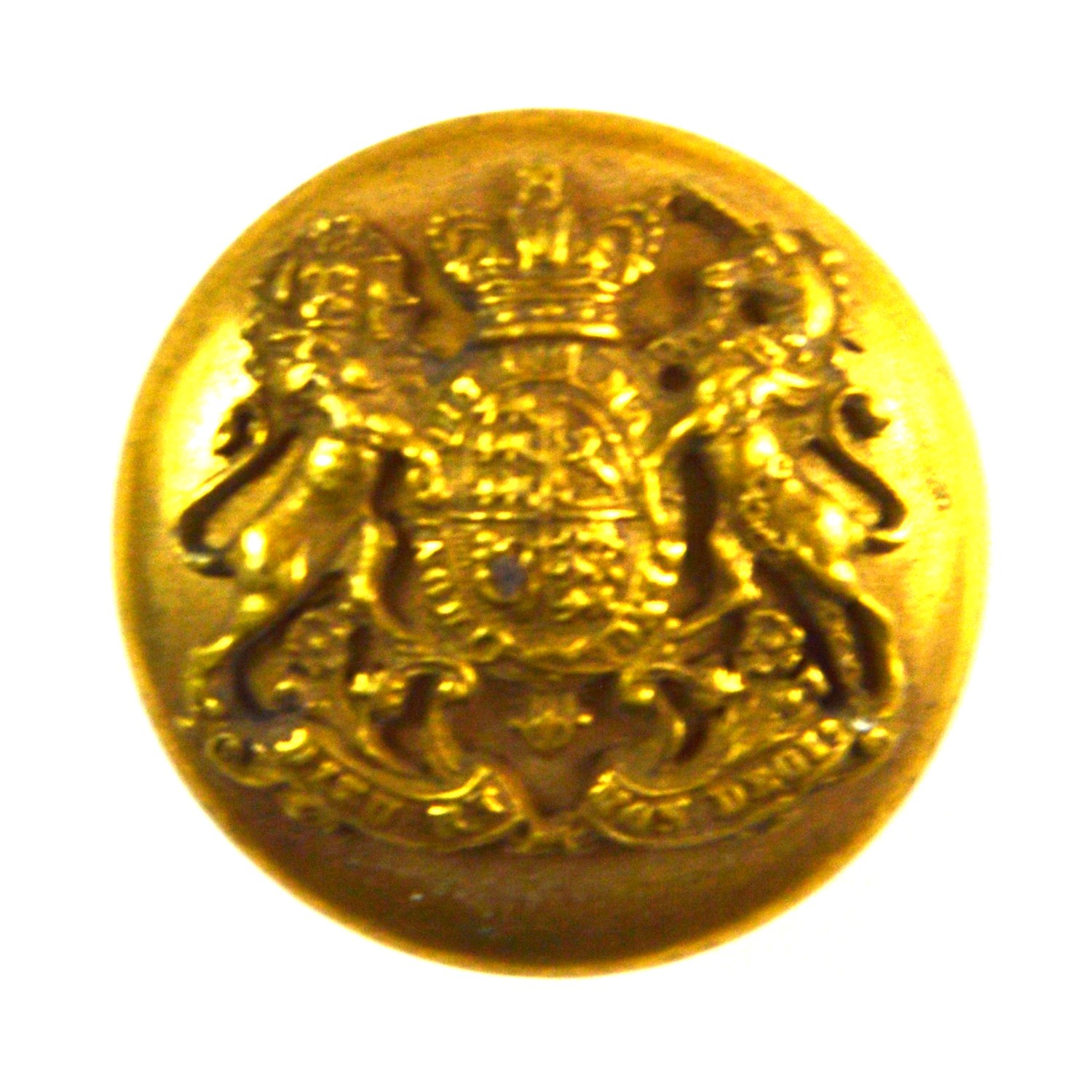 Victorian Royal Household Officer's Gilt Coatee Button - 23mm