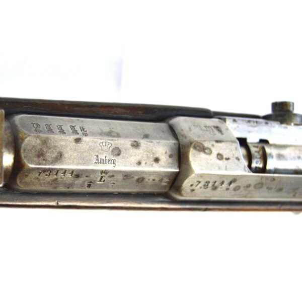 German Mauser M1871 Rifle, Amberg Arsenal dated 1879 - Image 12