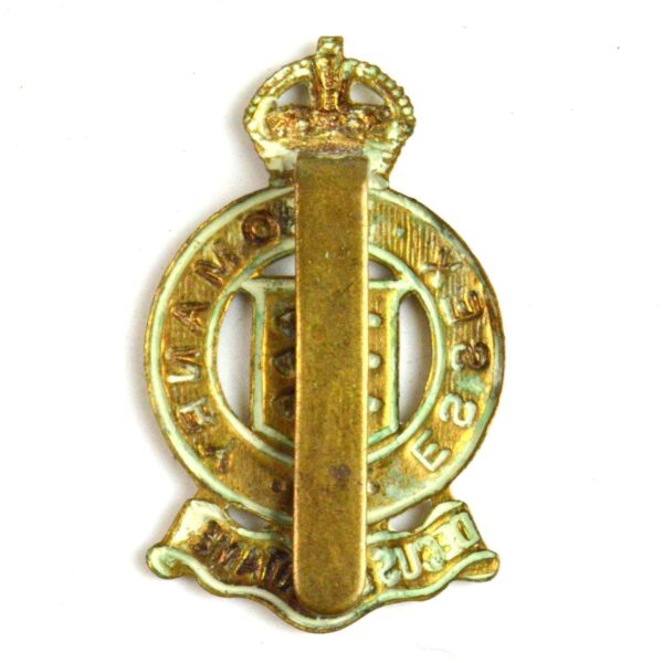 Essex Yeomanry King's Crown Cap Badge, Restrike - Image 2
