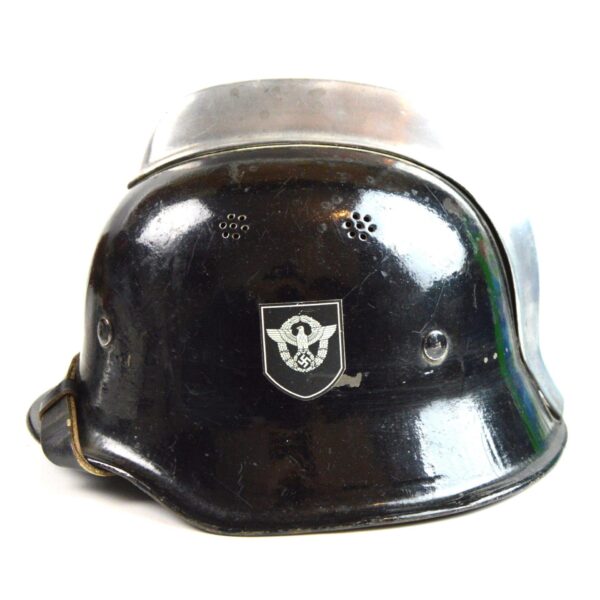 Original Third Reich Fire Service (Feuerschutzpolizei) Helmet - Image 2
