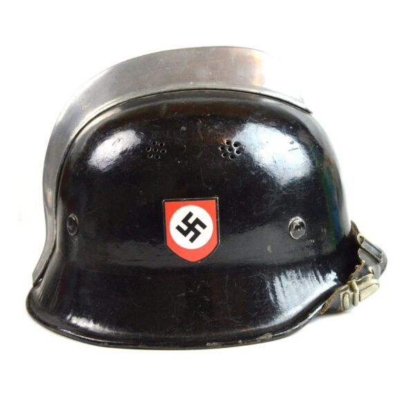 Original Third Reich Fire Service (Feuerschutzpolizei) Helmet - Image 4