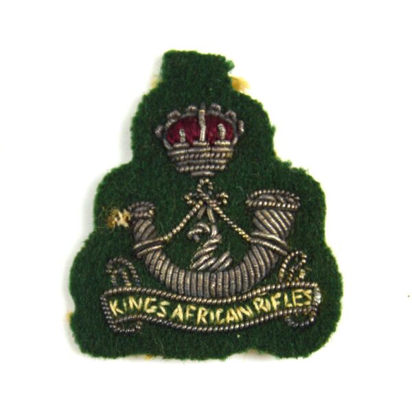 2nd Battalion (Nyasaland) King's Africa Rifles Embroidered Collar Badge