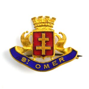 St. Omer Enamel Brooch