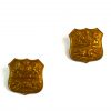 Durban Light Infantry Collar Badge, Pair