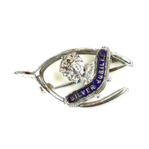 George V Silver Jubilee Brooch