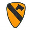 US 1st Cavalry Division Embroidered Patch, Yellow and Black