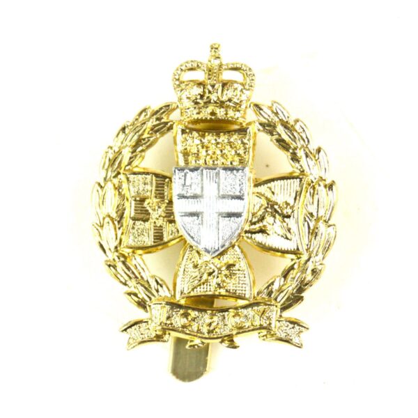 Inns of Court and City Yeomanry Anodised Cap Badge, Queen's Crown