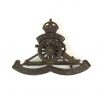 Original South African Artillery (Moving Wheel) Bronze Cap Badge, King's Crown
