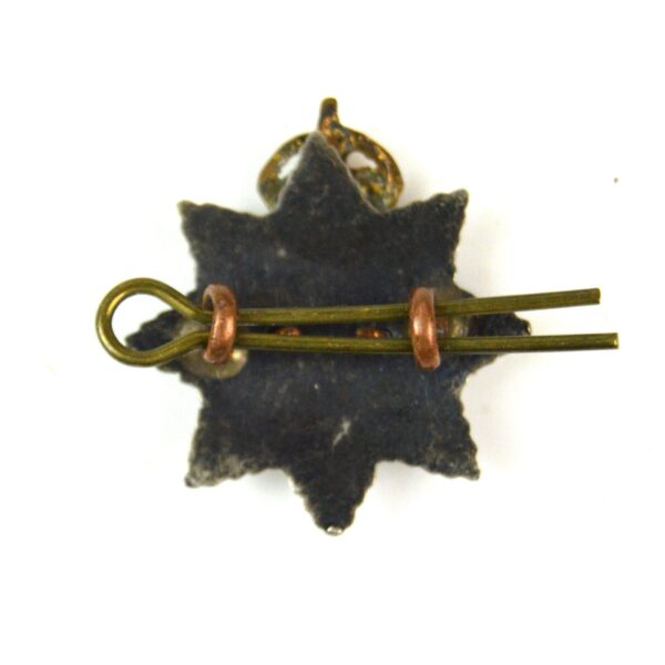 East Surrey Regiment Officer's Bimetal Collar Badge, King's Crown - Image 2