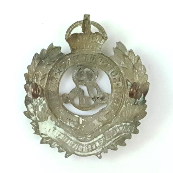 Royal Engineers Volunteers (ERVII Cipher) Cap Badge, Restrike - Image 2