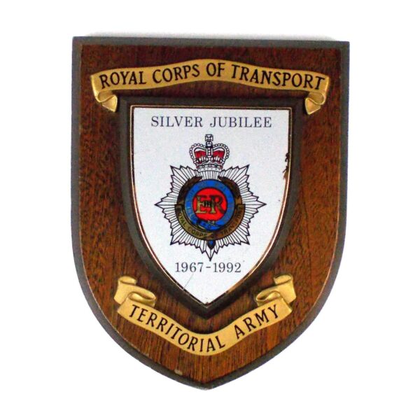Royal Corps of Transport Silver Jubilee (1967-1992) Wall Plaque
