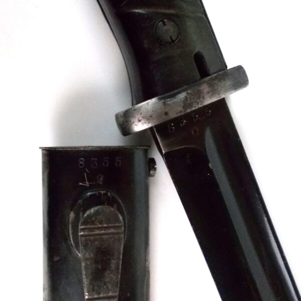 German Third Reich K98k Bayonet in Scabbard, J. Sch 1938 - Image 2