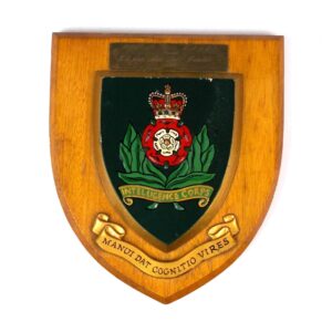 Intelligence Corps Wall Plaque, Awarded to S. Sgt. D Todd RAOC