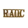 Royal Army Ordnance Corps (RAOC) Brass Shoulder Title