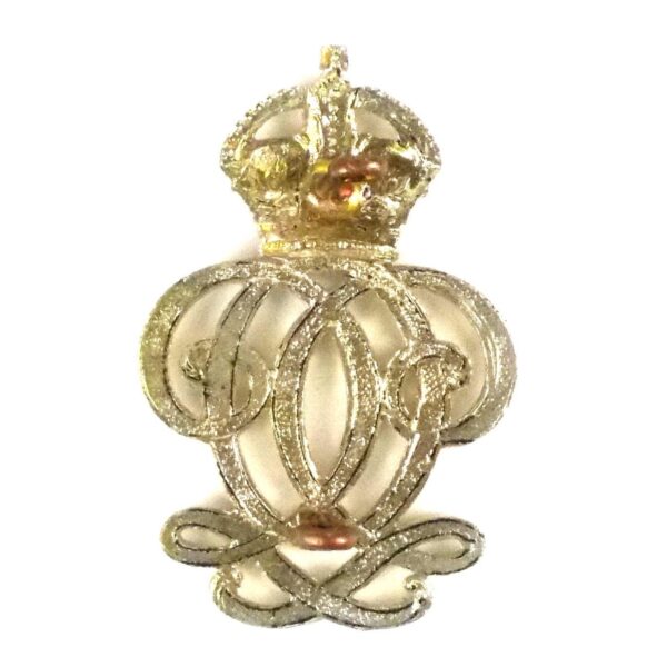 7th Queen's Own Hussars Restrike Sleeve Badge, King's Crown - Image 2