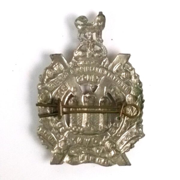 King's Own Scottish Borderers, King's Crown, Original with Stamped Lugs - Image 2