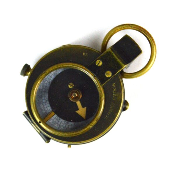 British WWI Prismatic Compass in Leather Case, Dated 1916 - Image 7