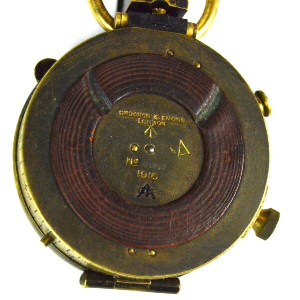 British WWI Prismatic Compass in Leather Case, Dated 1916 - Image 6
