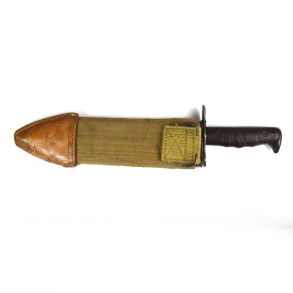 US Model 1917 Bolo Knife in Canvas Scabbard, Dated 1918 - Image 4