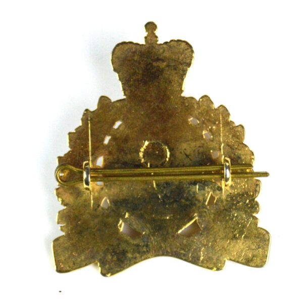Royal Canadian Mounted Police Queen's Crown Cap Badge, Original - Image 2