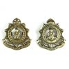 WW1 North Somerset Yeomanry GRV Collar Badge, Original Pair