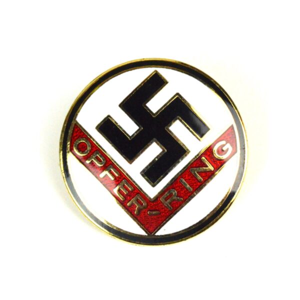 Reproduction German Third Reich Opferring Member's Badge