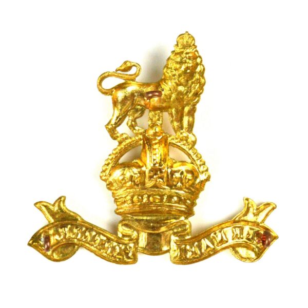 Royal Marines King's Crown Valise Badge, Restrike - Image 2