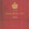 India Office List 1936