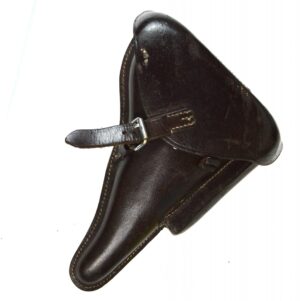 Reproduction German Third Reich P38 Walther Pistol Brown Leather Holster