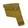 British 1937 Pattern Khaki Pistol Webbing Holster, Dated 1942