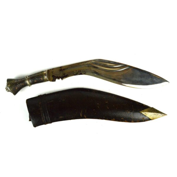 Indian-Made Plated Kurki in Scabbard