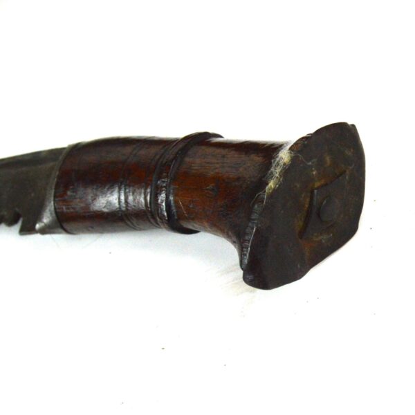 Kukri Knife with Wood Handle and Scabbard - Image 3
