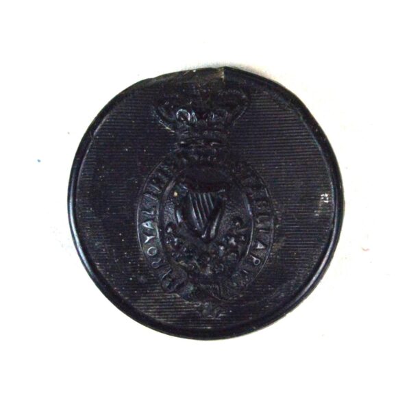 Royal Ulster Constabulary Greatcoat Button, Queen Victoria Crown (25mm)