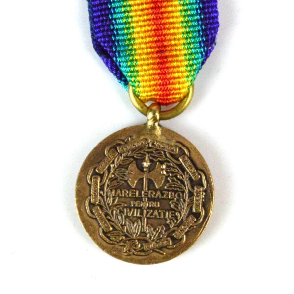 Romanian Victory Medal Miniature Replacement Medal - Image 2