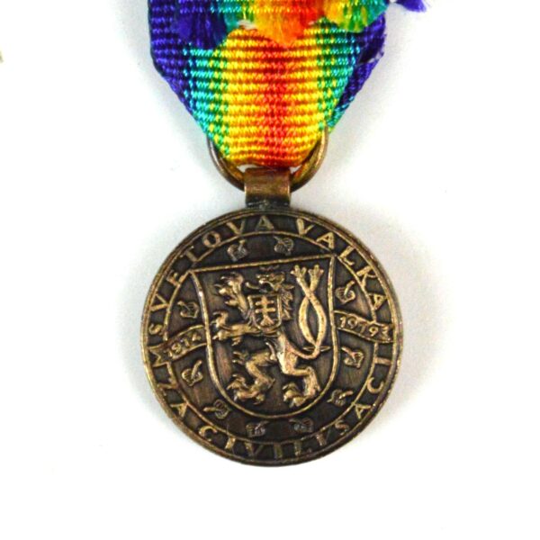 Czechoslovakian Victory Medal Replacement Miniature Medal - Image 2