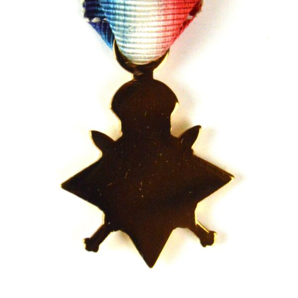 1914 Star with 5th Aug-22nd Nov 1914 Clasp Replacement Miniature Medal - Image 4
