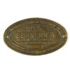 Argentine 10.5cm Schneider Modelo 1928 Brass Plate