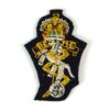Royal Electrical & Mechanical Engineers Embroidered Queen's Crown Beret Badge