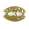 3rd Sappers and Miners Shoulder Title, Recast