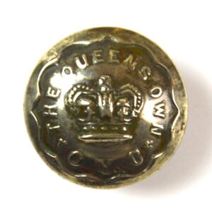 Queen's Own Oxfordshire Yeomanry Cavalry (1837-1888 Pattern) Button, Queen Victoria's Crown (23mm)