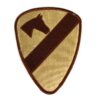 US 1st Cavalry Division Embroidered Patch, Desert Subdued
