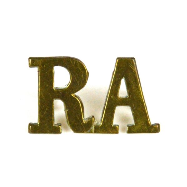 Royal Artillery Large Shoulder Title, Gilding Metal