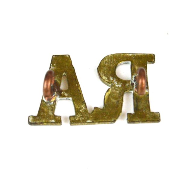 Royal Artillery Large Shoulder Title, Gilding Metal - Image 2
