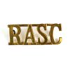 Royal Army Service Corps (RASC) Brass Shoulder Title
