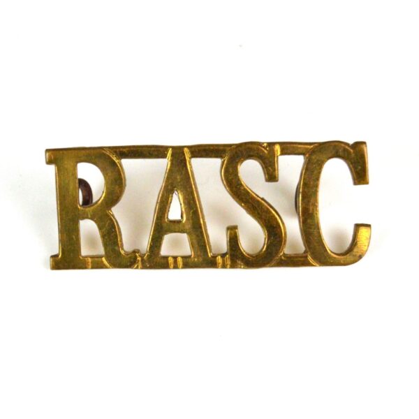 Royal Army Service Corps (RASC) Brass Shoulder Title