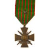French WWI Croix de Guerre 1914-1918 Medal with Bronze Mention Star
