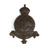 Cambridge University OTC Bronzed King's Crown Cap Badge, Original